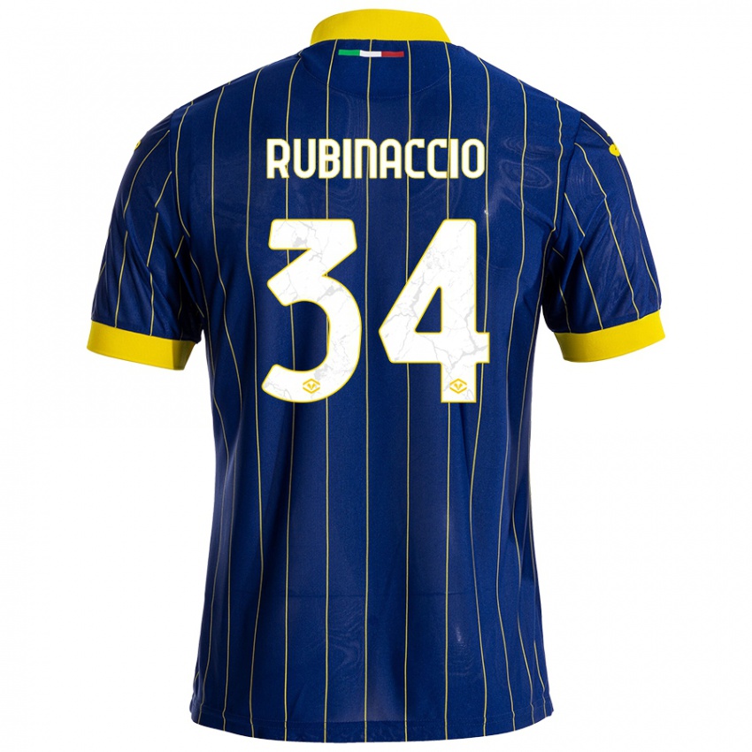 Criança Camisola Nikol Rubinaccio #34 Azul Amarelo Principal 2024/25 Camisa Brasil