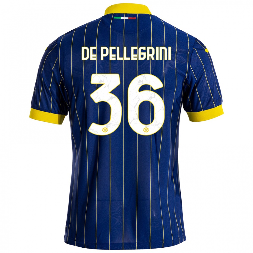 Criança Camisola Erika De Pellegrini #36 Azul Amarelo Principal 2024/25 Camisa Brasil