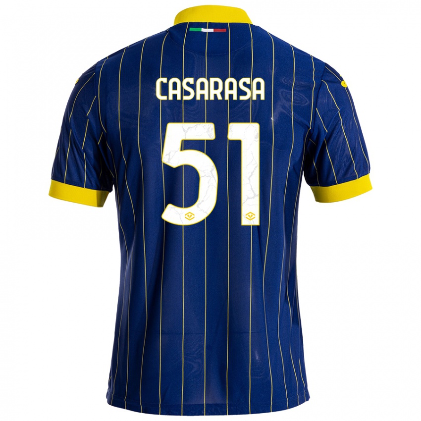 Criança Camisola Asia Casarasa #51 Azul Amarelo Principal 2024/25 Camisa Brasil