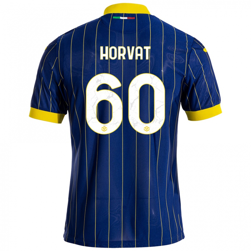 Criança Camisola Mihaela Horvat #60 Azul Amarelo Principal 2024/25 Camisa Brasil