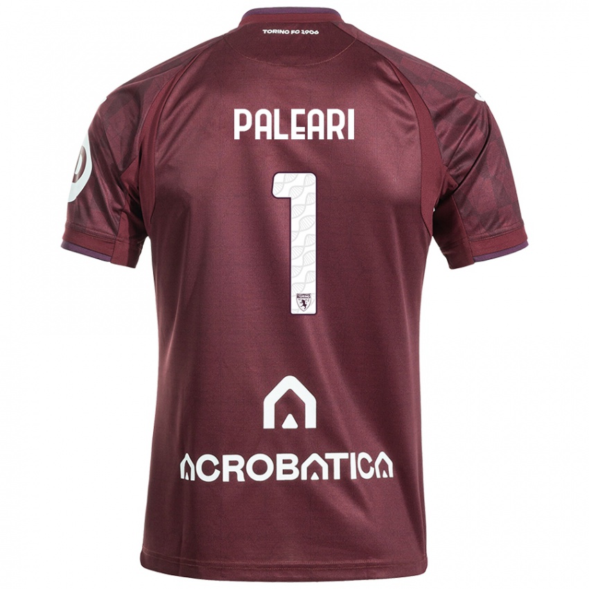 Criança Camisola Alberto Paleari #1 Branco Castanho Principal 2024/25 Camisa Brasil