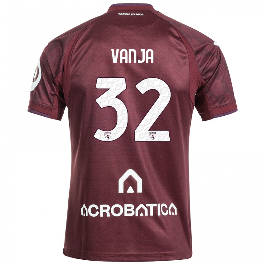 Criança Camisola Vanja Milinković-Savić #32 Branco Castanho Principal 2024/25 Camisa Brasil