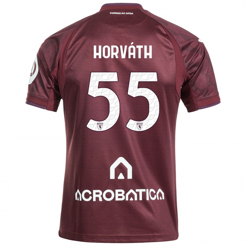 Criança Camisola Krisztofer Horváth #55 Branco Castanho Principal 2024/25 Camisa Brasil