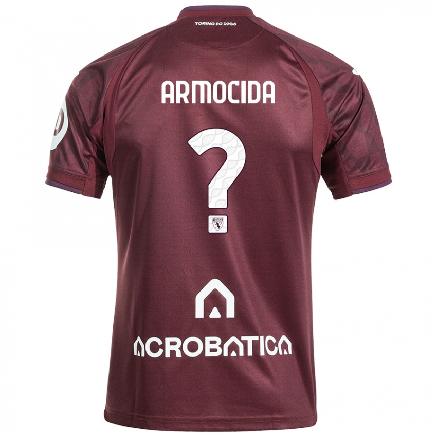 Criança Camisola Simone Armocida #0 Branco Castanho Principal 2024/25 Camisa Brasil