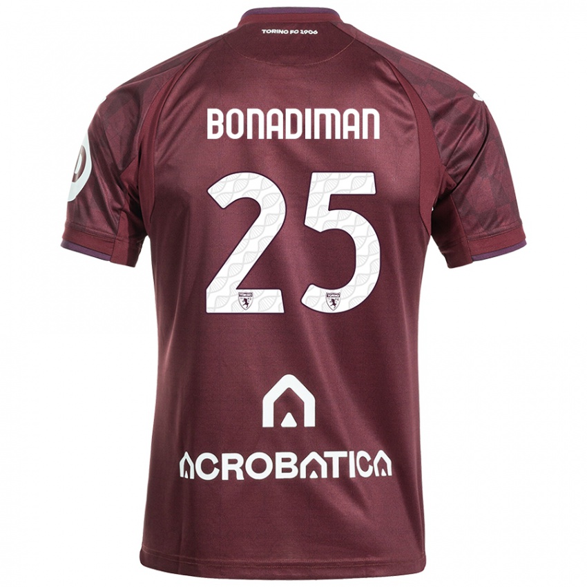 Criança Camisola Matteo Bonadiman #25 Branco Castanho Principal 2024/25 Camisa Brasil