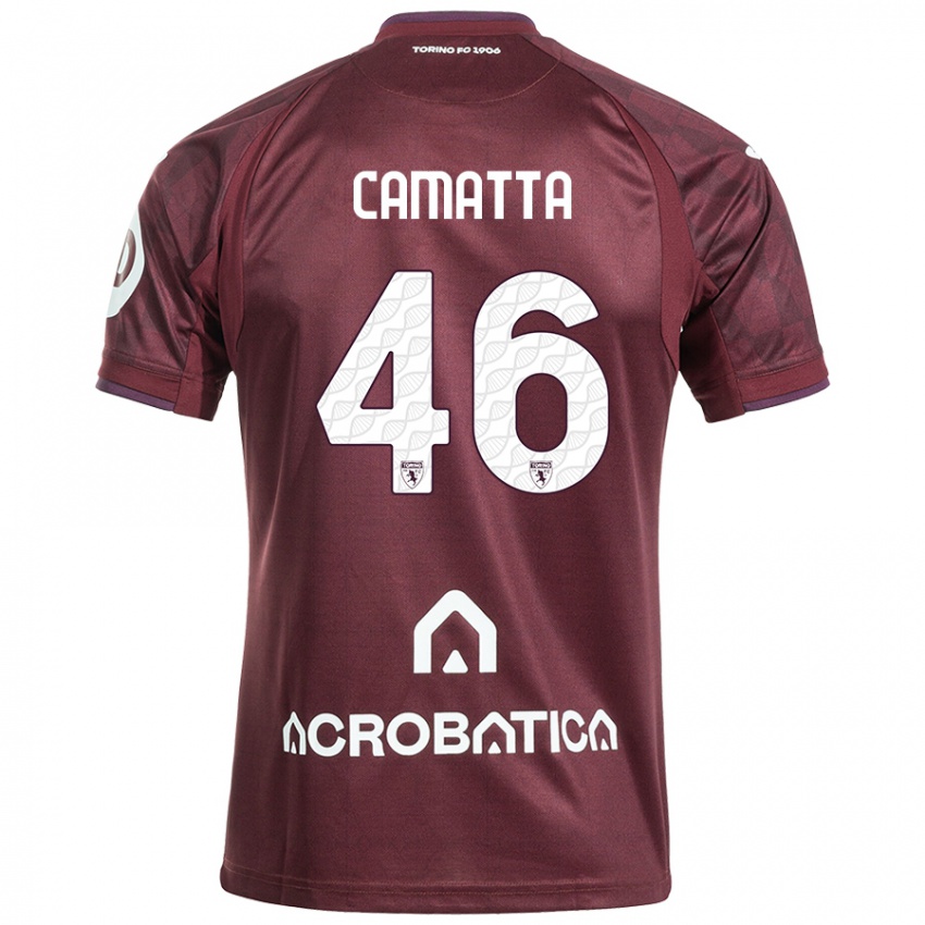 Criança Camisola Alessandro Camatta #46 Branco Castanho Principal 2024/25 Camisa Brasil