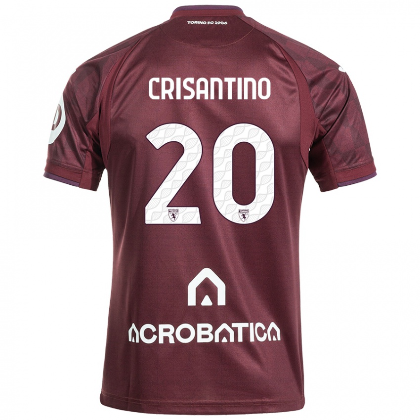 Criança Camisola Giulia Crisantino #20 Branco Castanho Principal 2024/25 Camisa Brasil