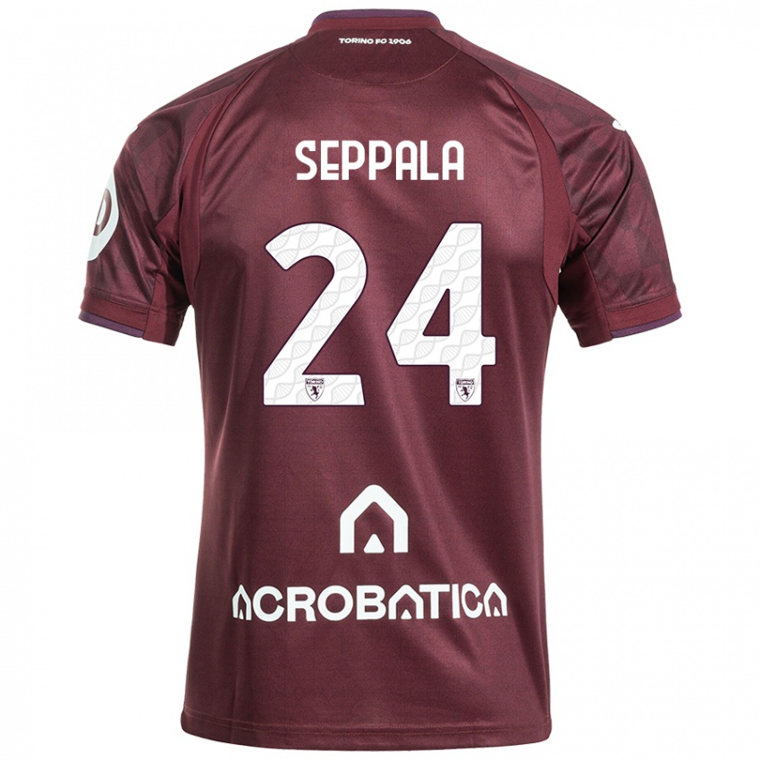 Criança Camisola Rosa Lappi-Seppälä #24 Branco Castanho Principal 2024/25 Camisa Brasil