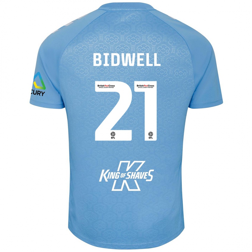 Criança Camisola Jake Bidwell #21 Azul Branco Principal 2024/25 Camisa Brasil