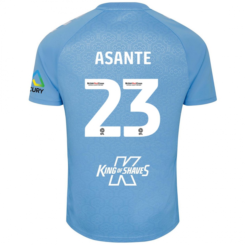 Criança Camisola Brandon Thomas-Asante #23 Azul Branco Principal 2024/25 Camisa Brasil