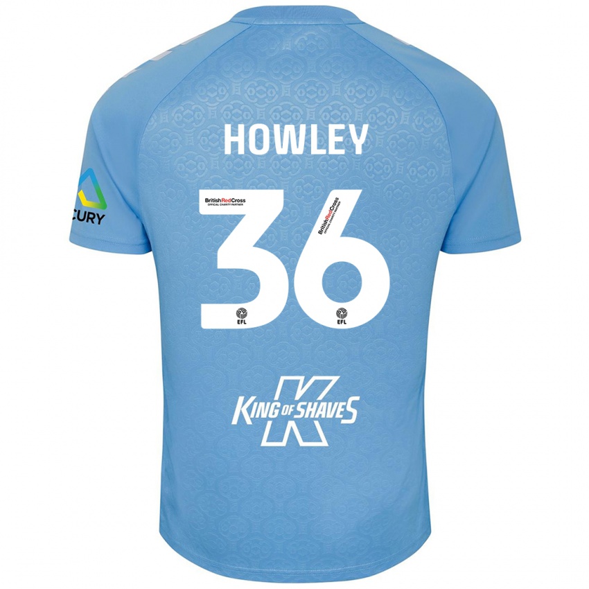 Criança Camisola Ryan Howley #36 Azul Branco Principal 2024/25 Camisa Brasil