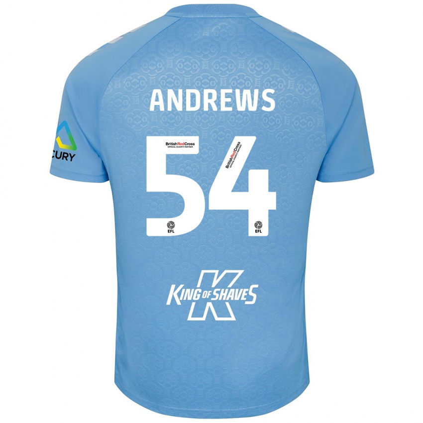 Criança Camisola Kai Andrews #54 Azul Branco Principal 2024/25 Camisa Brasil