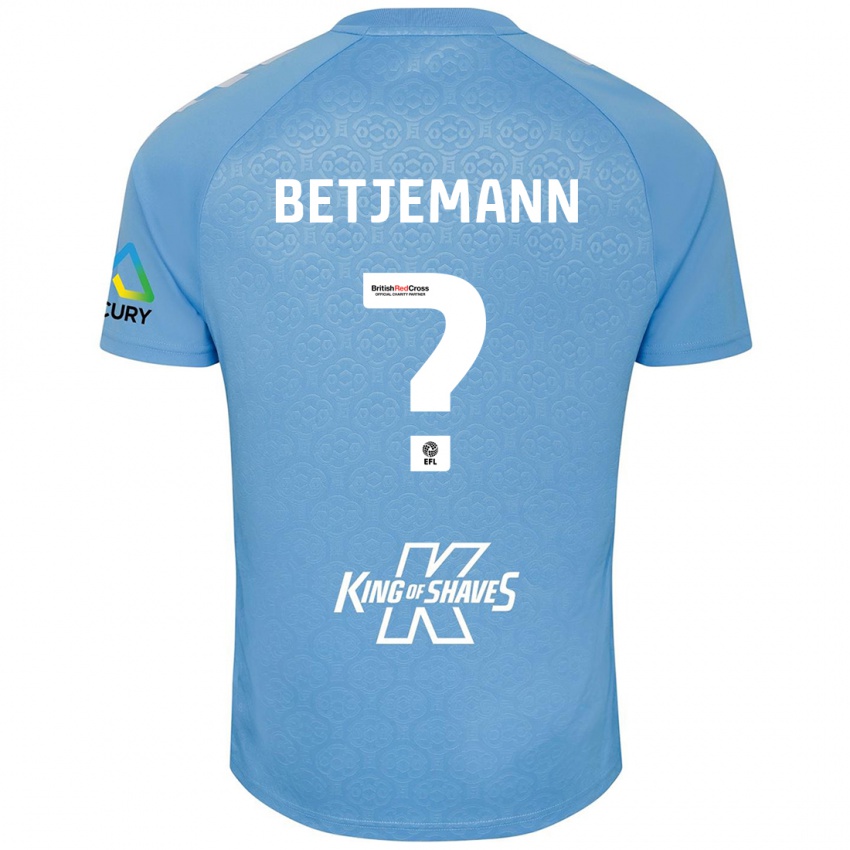 Criança Camisola Elliot Betjemann #0 Azul Branco Principal 2024/25 Camisa Brasil