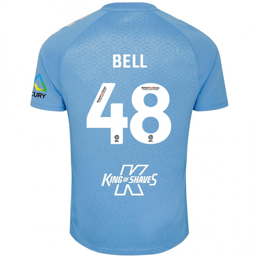 Criança Camisola Luke Bell #48 Azul Branco Principal 2024/25 Camisa Brasil