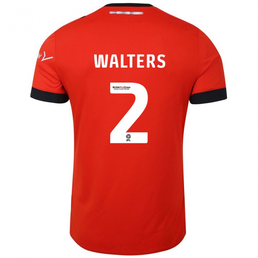 Criança Camisola Reuell Walters #2 Preto Laranja Principal 2024/25 Camisa Brasil