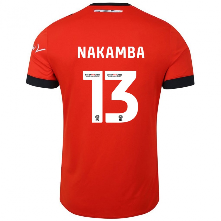 Criança Camisola Marvelous Nakamba #13 Preto Laranja Principal 2024/25 Camisa Brasil