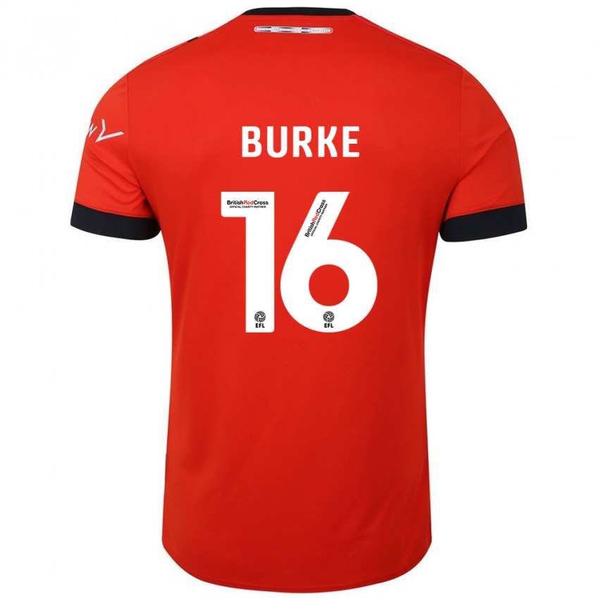 Criança Camisola Reece Burke #16 Preto Laranja Principal 2024/25 Camisa Brasil