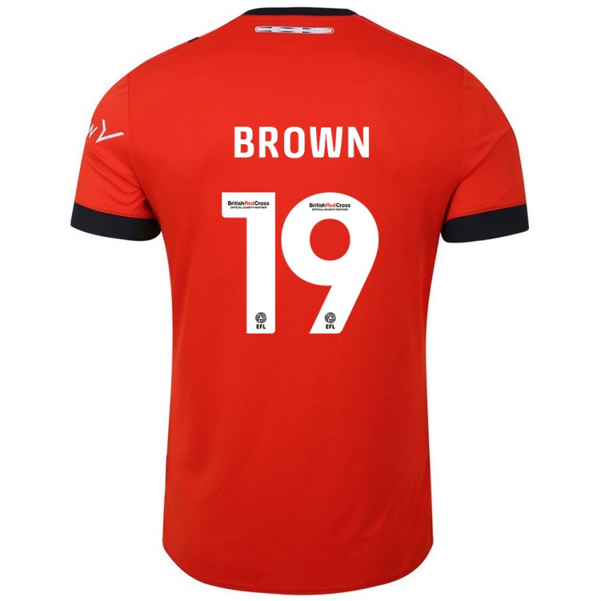 Criança Camisola Jacob Brown #19 Preto Laranja Principal 2024/25 Camisa Brasil