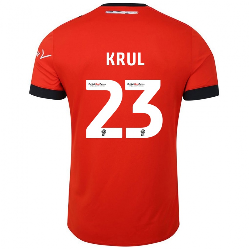 Criança Camisola Tim Krul #23 Preto Laranja Principal 2024/25 Camisa Brasil