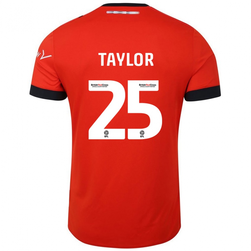 Criança Camisola Joe Taylor #25 Preto Laranja Principal 2024/25 Camisa Brasil