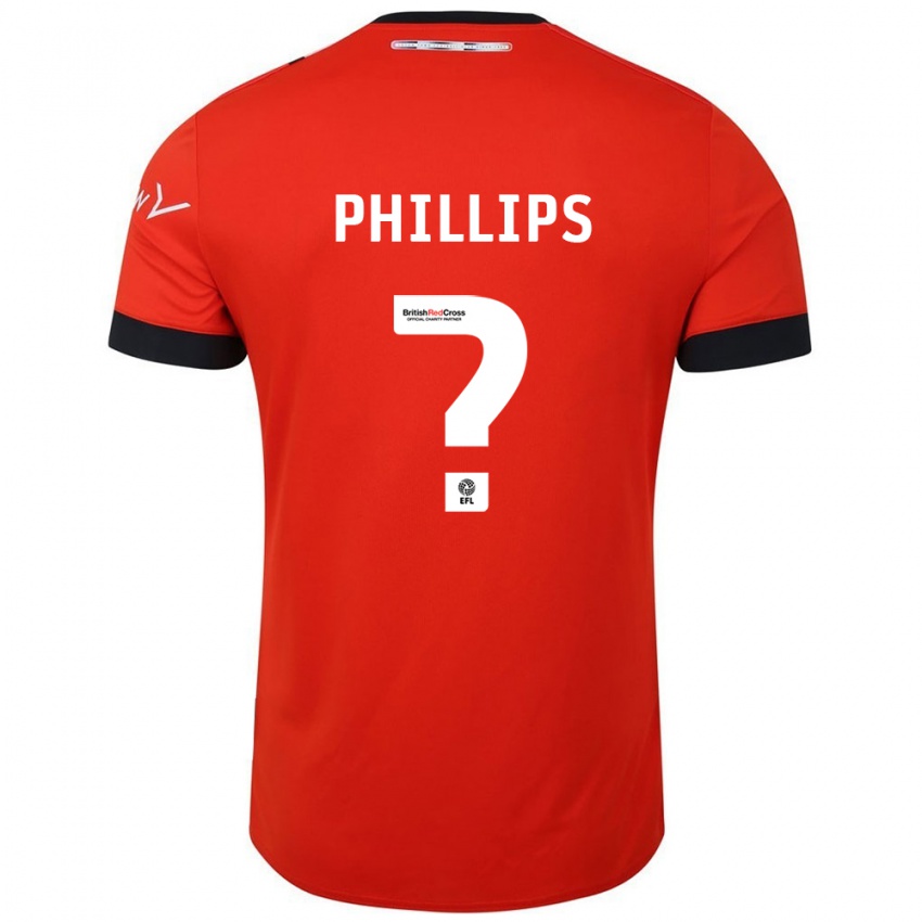 Criança Camisola Josh Phillips #0 Preto Laranja Principal 2024/25 Camisa Brasil