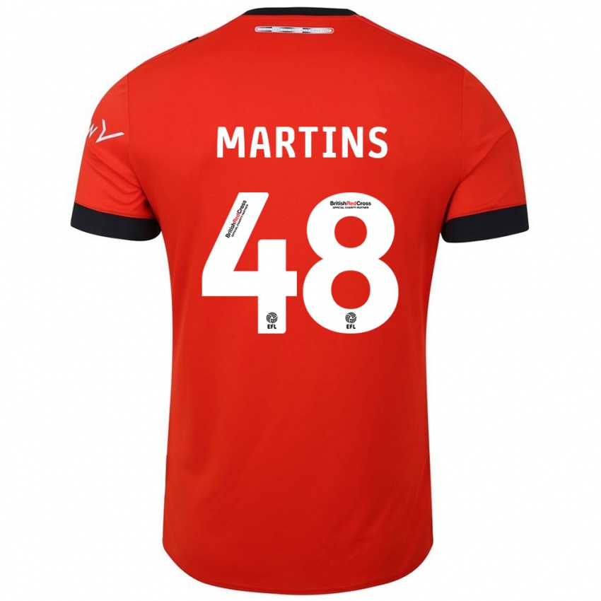 Criança Camisola Dominic Dos Santos Martins #48 Preto Laranja Principal 2024/25 Camisa Brasil