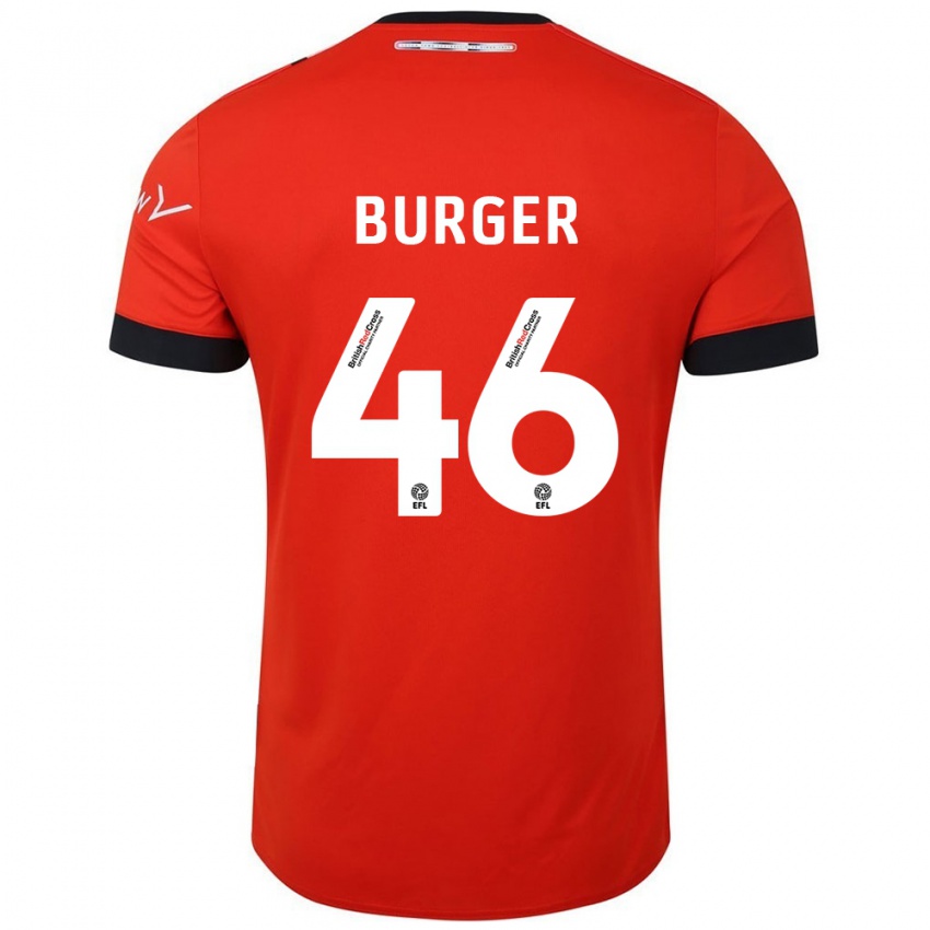 Criança Camisola Jake Burger #46 Preto Laranja Principal 2024/25 Camisa Brasil