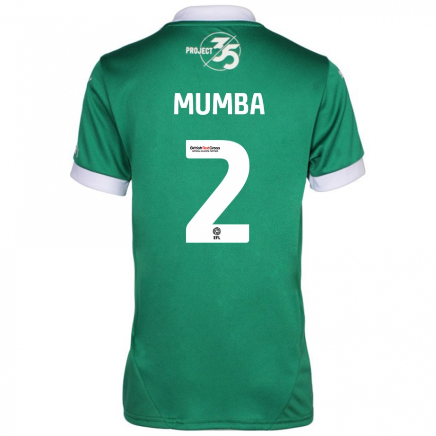 Criança Camisola Bali Mumba #2 Branco Verde Principal 2024/25 Camisa Brasil