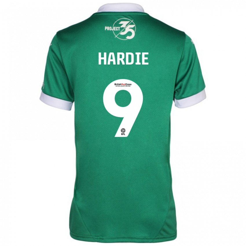 Criança Camisola Ryan Hardie #9 Branco Verde Principal 2024/25 Camisa Brasil