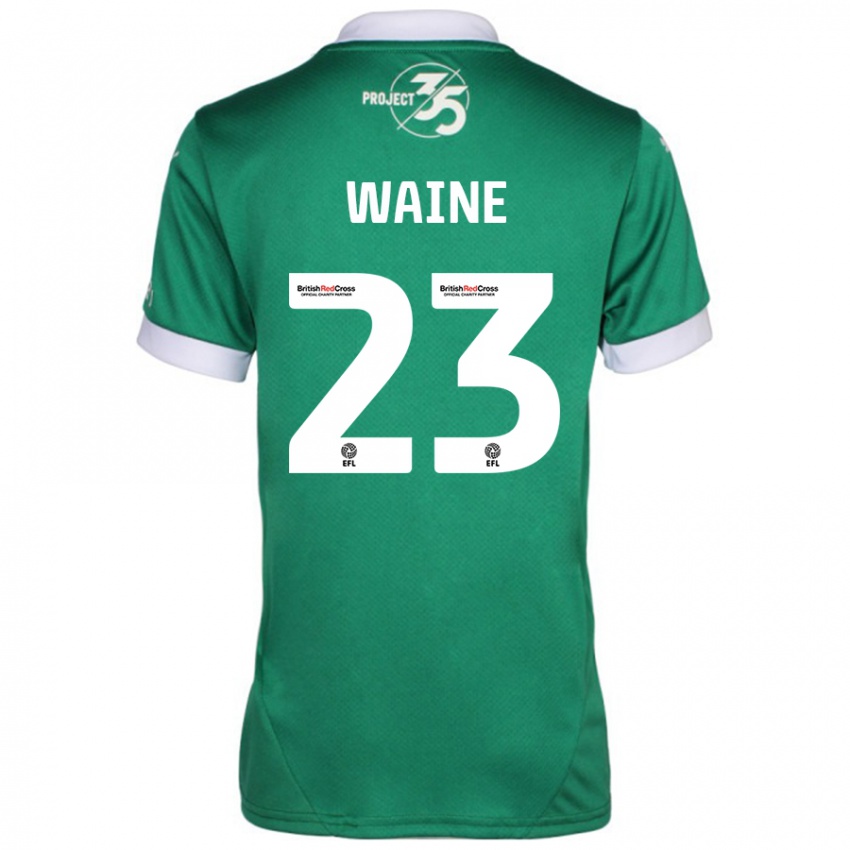 Criança Camisola Ben Waine #23 Branco Verde Principal 2024/25 Camisa Brasil