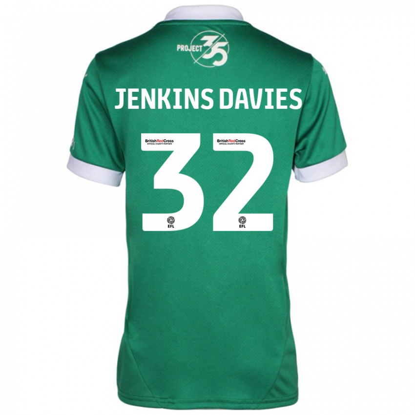 Criança Camisola Will Jenkins-Davies #32 Branco Verde Principal 2024/25 Camisa Brasil