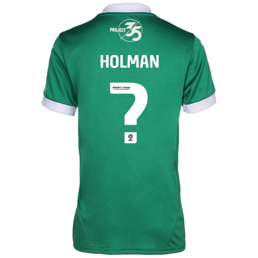 Criança Camisola Daniel Holman #0 Branco Verde Principal 2024/25 Camisa Brasil