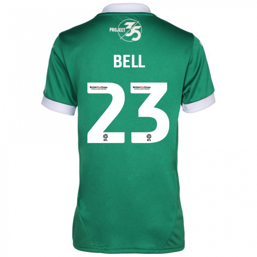 Criança Camisola Katelyn Bell #23 Branco Verde Principal 2024/25 Camisa Brasil