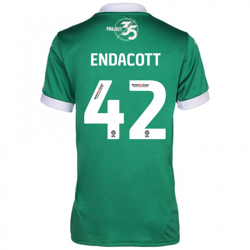 Criança Camisola Jack Endacott #42 Branco Verde Principal 2024/25 Camisa Brasil