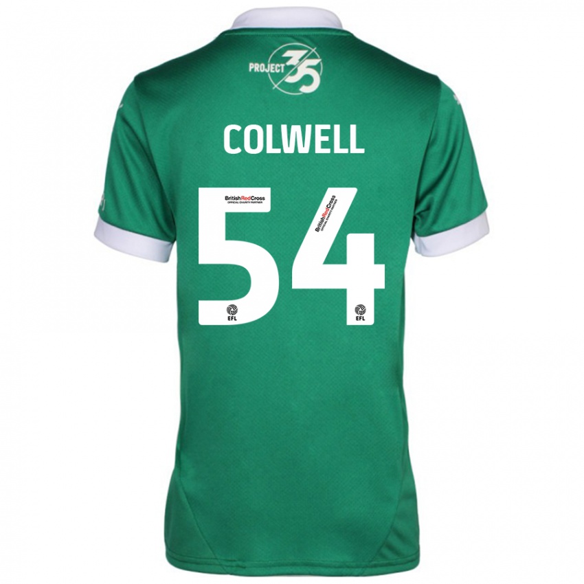 Criança Camisola Lewis Colwell #54 Branco Verde Principal 2024/25 Camisa Brasil