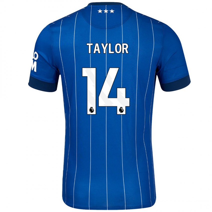 Criança Camisola Jack Taylor #14 Azul Marinho Principal 2024/25 Camisa Brasil