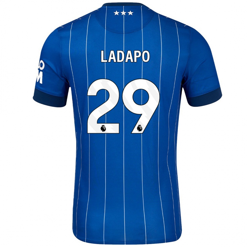 Criança Camisola Freddie Ladapo #29 Azul Marinho Principal 2024/25 Camisa Brasil