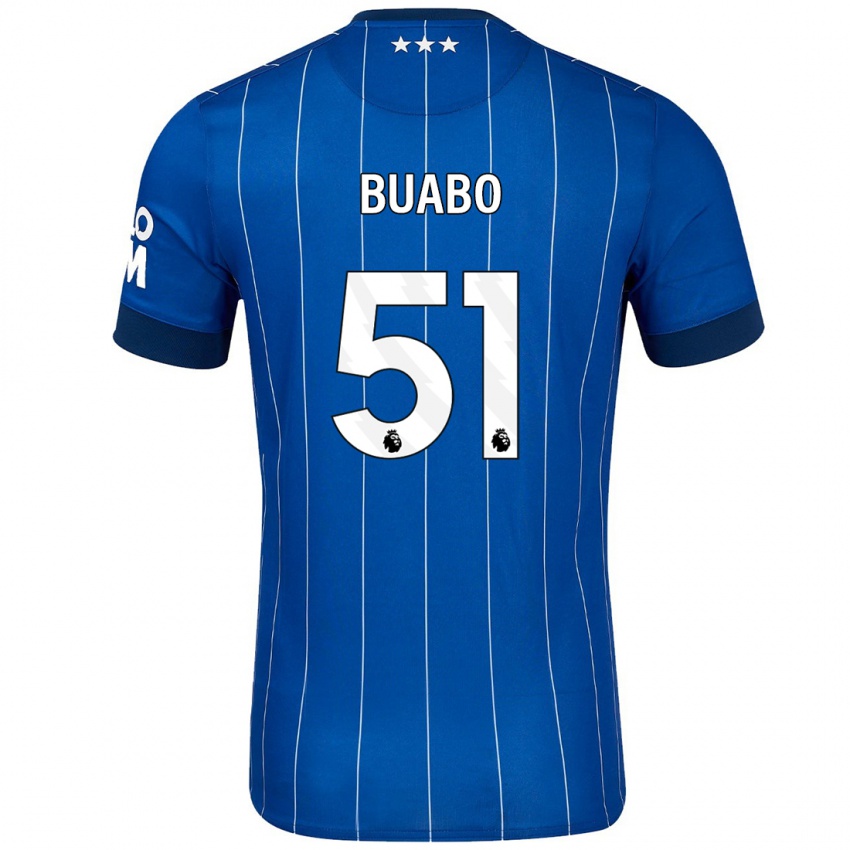 Criança Camisola Gerard Buabo #51 Azul Marinho Principal 2024/25 Camisa Brasil