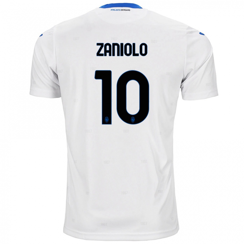 Criança Camisola Nicolo Zaniolo #10 Branco Alternativa 2024/25 Camisa Brasil