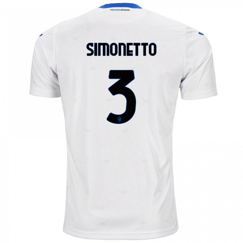 Criança Camisola Federico Simonetto #3 Branco Alternativa 2024/25 Camisa Brasil