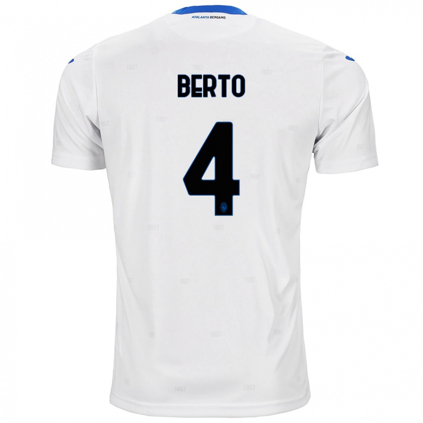 Criança Camisola Gabriele Berto #4 Branco Alternativa 2024/25 Camisa Brasil