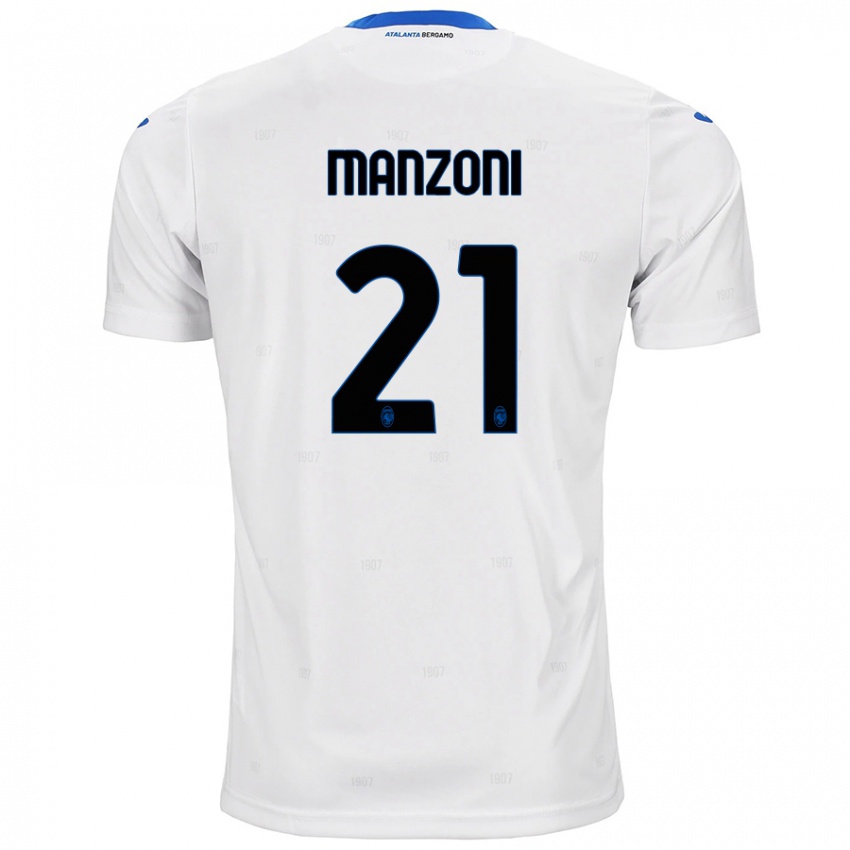 Criança Camisola Alberto Manzoni #21 Branco Alternativa 2024/25 Camisa Brasil