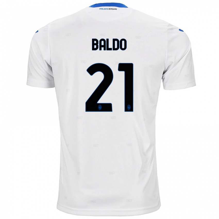 Criança Camisola Nicolò Baldo #21 Branco Alternativa 2024/25 Camisa Brasil