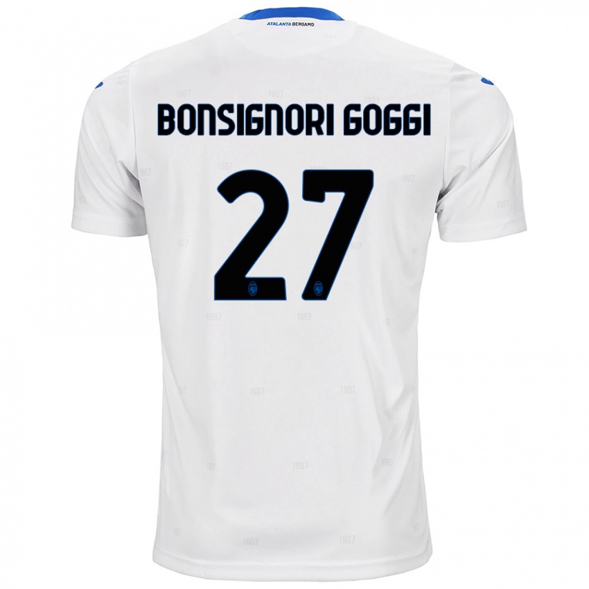 Criança Camisola Lorenzo Bonsignori Goggi #27 Branco Alternativa 2024/25 Camisa Brasil