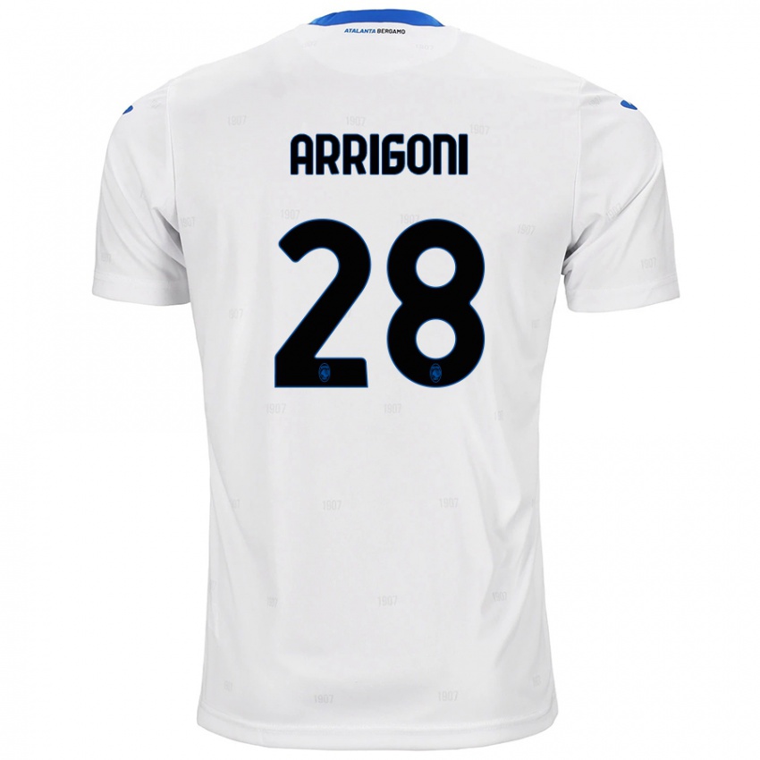 Criança Camisola Mattia Arrigoni #28 Branco Alternativa 2024/25 Camisa Brasil