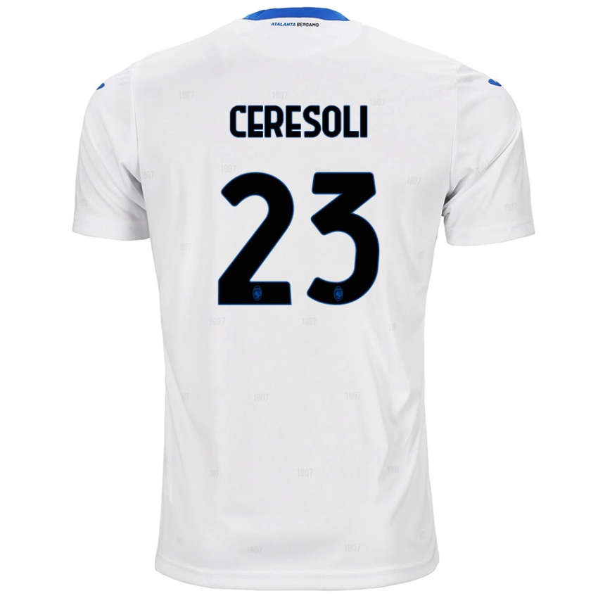 Criança Camisola Andrea Ceresoli #23 Branco Alternativa 2024/25 Camisa Brasil