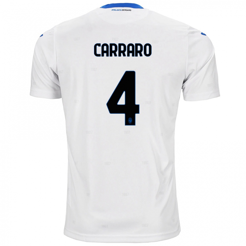 Criança Camisola Marco Carraro #4 Branco Alternativa 2024/25 Camisa Brasil