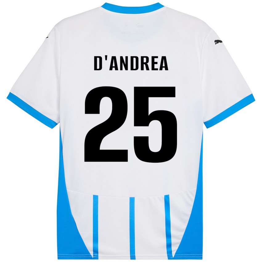 Criança Camisola Luca D'andrea #25 Azul Branco Alternativa 2024/25 Camisa Brasil