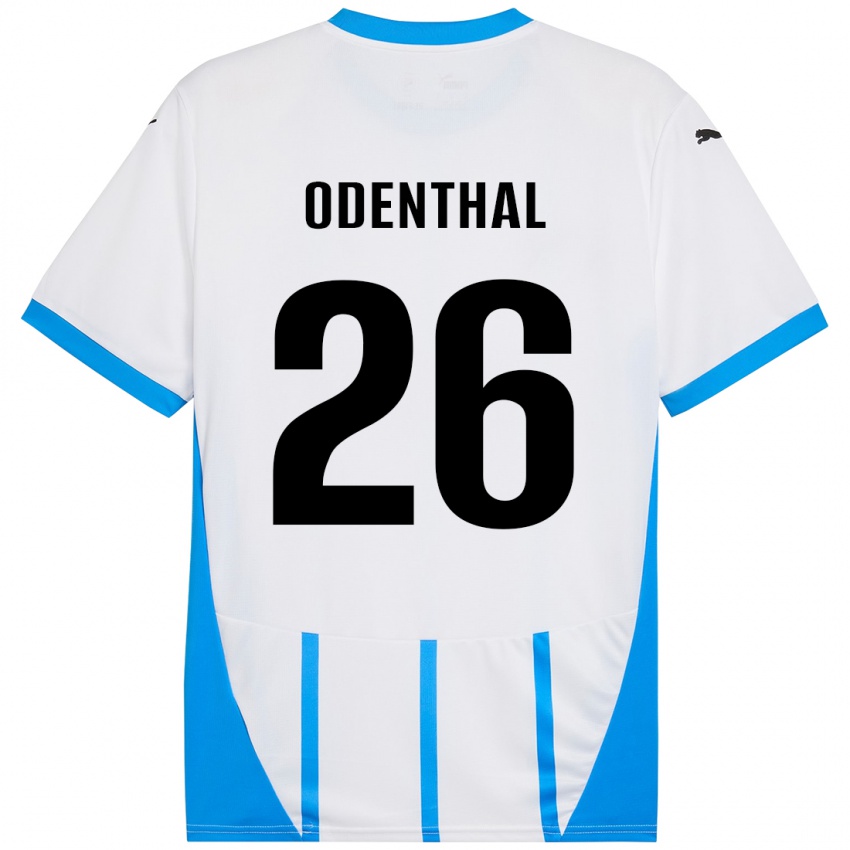 Criança Camisola Cas Odenthal #26 Azul Branco Alternativa 2024/25 Camisa Brasil