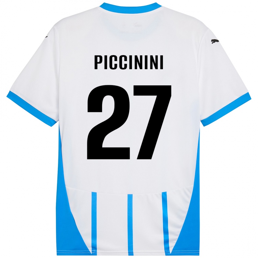 Criança Camisola Stefano Piccinini #27 Azul Branco Alternativa 2024/25 Camisa Brasil